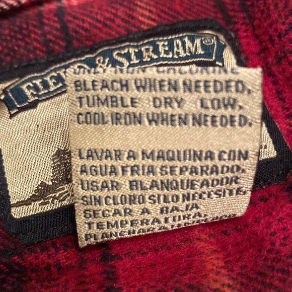 FIELD & STREAM red flannel button down long sleeve size XXL - Picture 7 of 8
